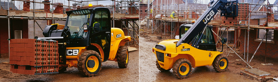 JCB 520-40 telehandler for hire in Billingham